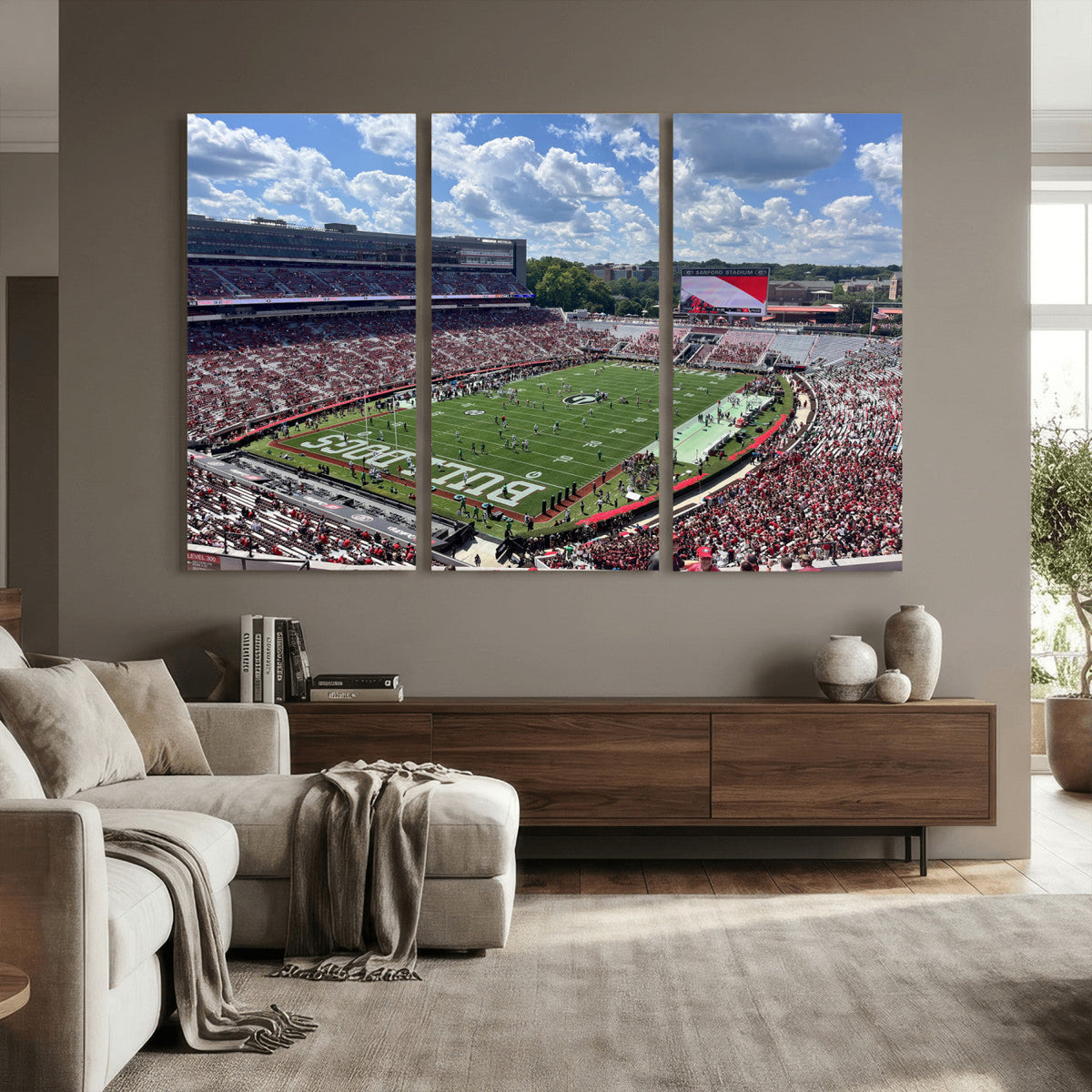 Georgia Bulldogs Stadium Wall Art Canvas Print, Sanford