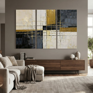 Geometric Abstract Wall Art Canvas Print