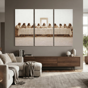The Last Supper Wall Art Canvas Print, Jesus Christ Biblical