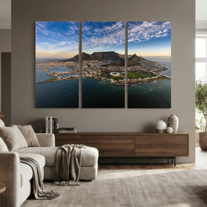 Cape Town Wall Art Canvas Print – Table Mountain Coastal