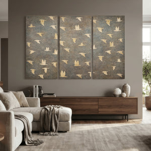 Abstract Birds Wall Art Canvas Print