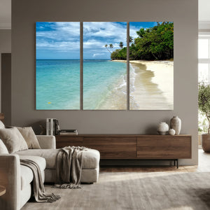 Puerto Rico Beach Paradise Wall Art – Tropical Coastal Print