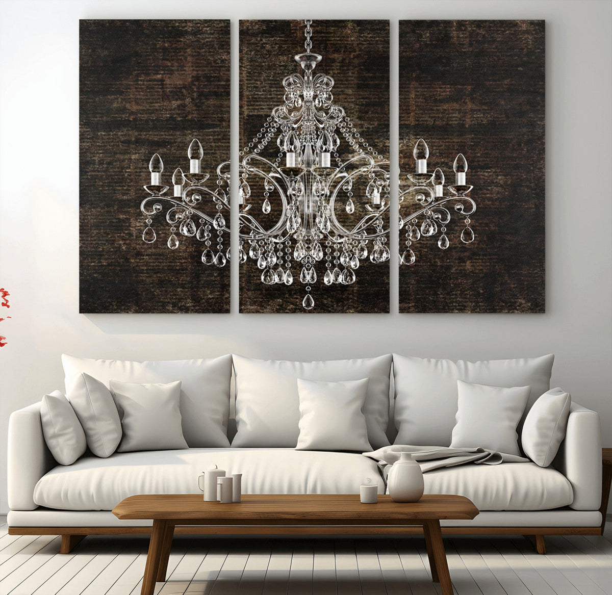Rustic Chandelier Canvas Print