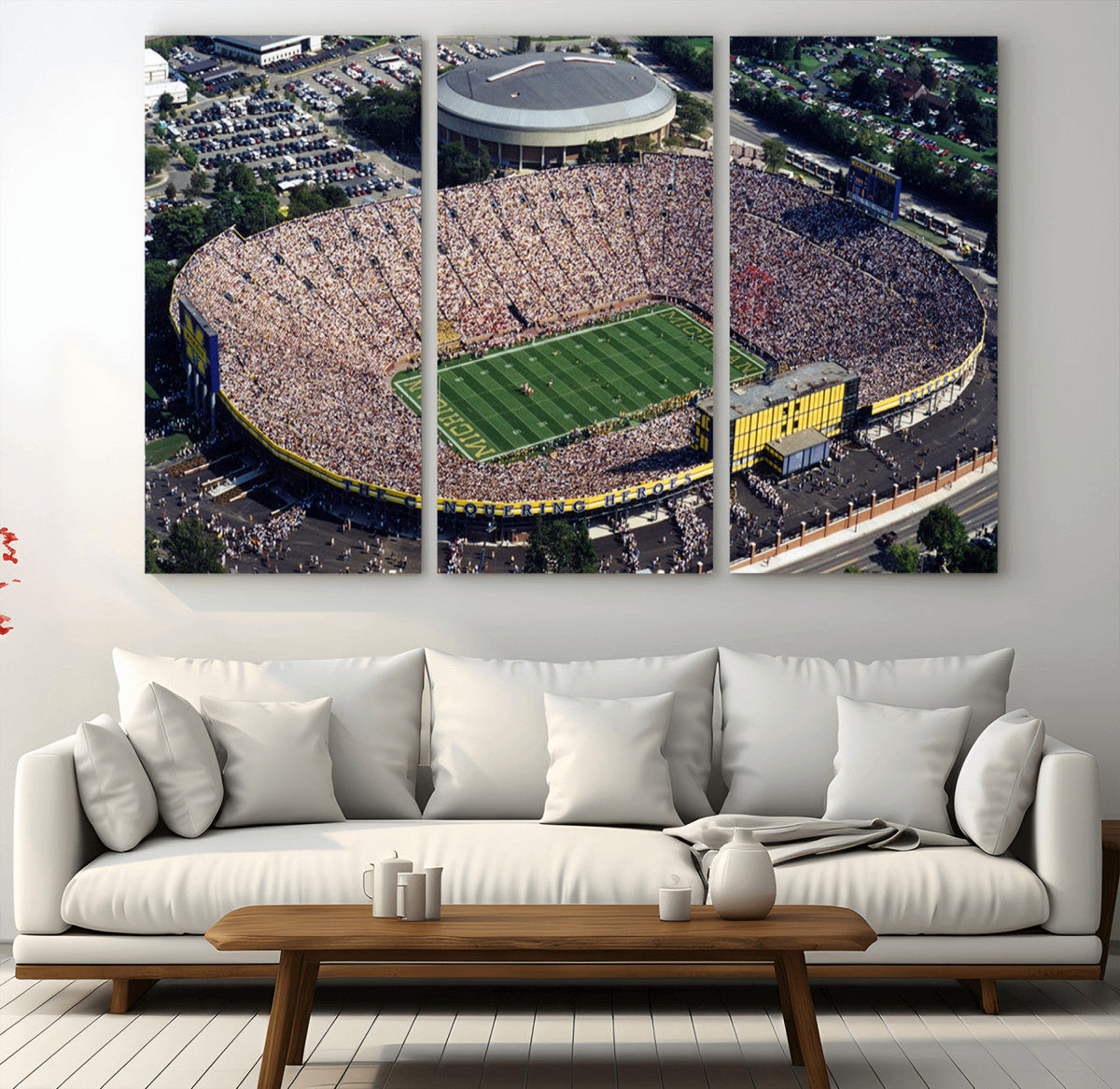 Michigan Wolverines Football Team Print - Ann Arbor Michigan