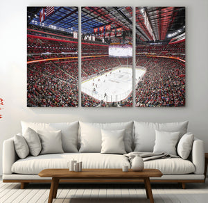Barton Malow Little Caesars Arena Detroit Wall Art Canvas