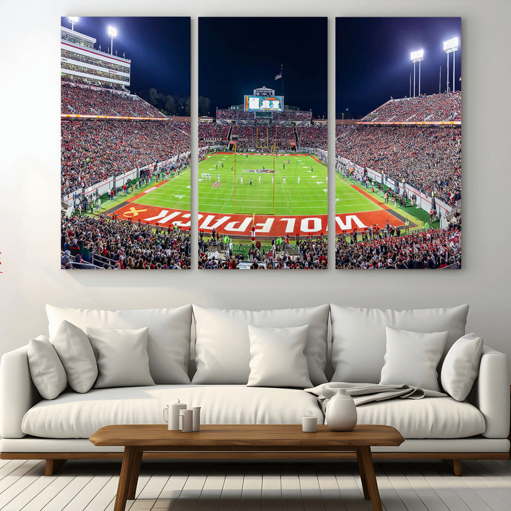 NC State Wolfpack Canvas Print - Raleigh Carter-Finley