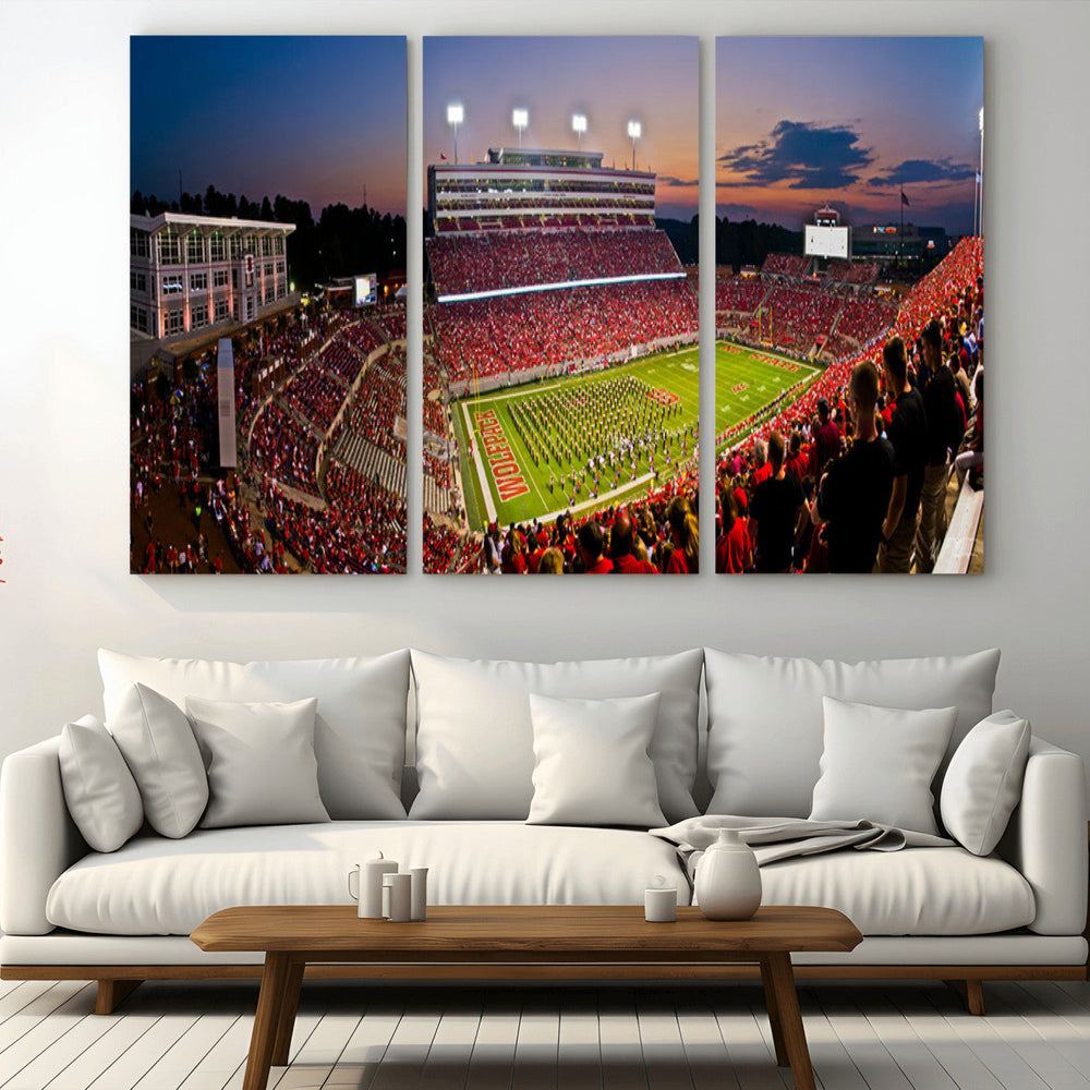NC State Wolfpack Football Team Print - Raleigh