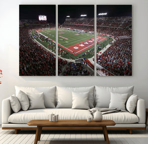 Houston Cougars Football Team Print - Houston TDECU Stadium