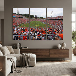 Virginia Cavaliers Football Team Print - Charlottesville Scott Stadium Print Wall Art Canvas