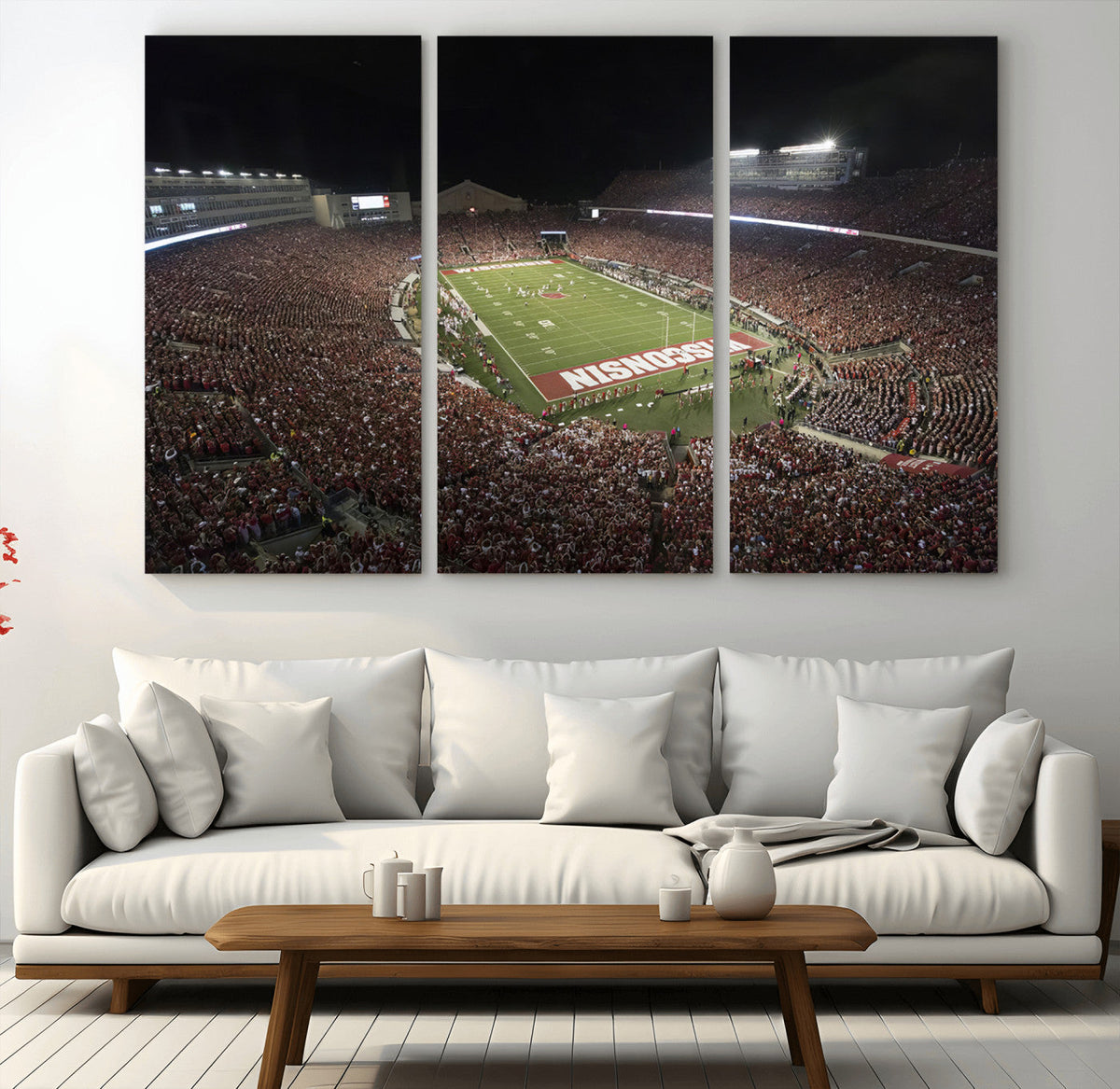 Wisconsin Badgers Football Team Print - Madison Camp Randall