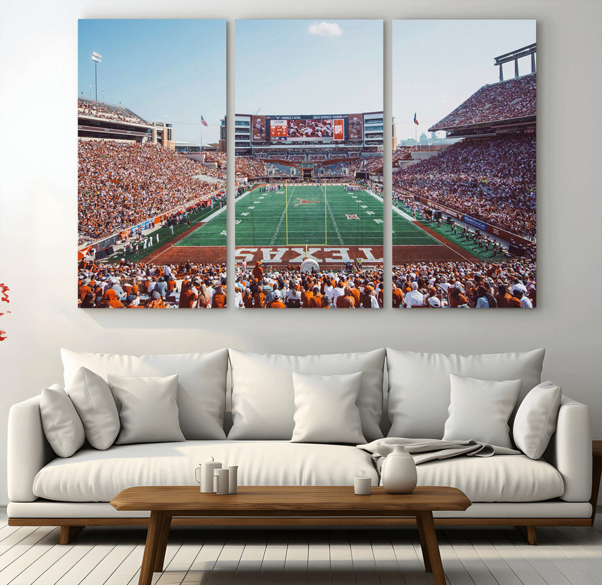 Framed Texas Memorial Stadium Canvas, University of Texas