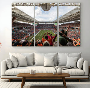 Miami Hurricanes Football Team Wall Art Print - Miami Hard