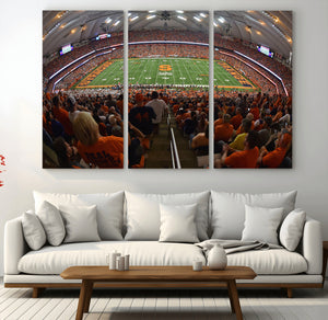 Syracuse University Orange Football Canvas Print, Football