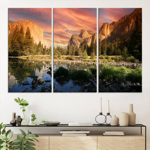 Yosemite Valley Wall Art Canvas Print – El Capitan Sunset