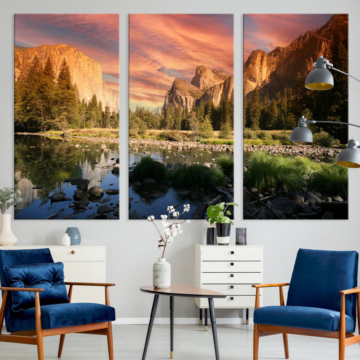 Yosemite Valley Wall Art Canvas Print – El Capitan Sunset