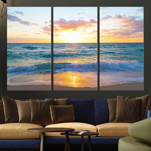 Coastal Wall Art - Vintage World Map Canvas Print with