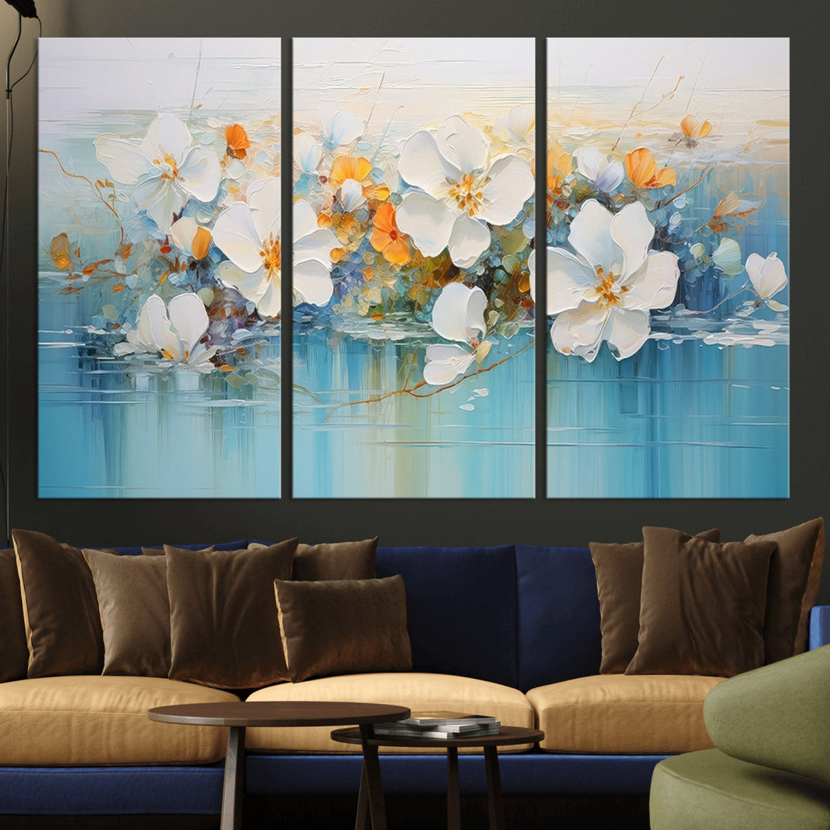 Abstract Flower Wall Art Canvas Print