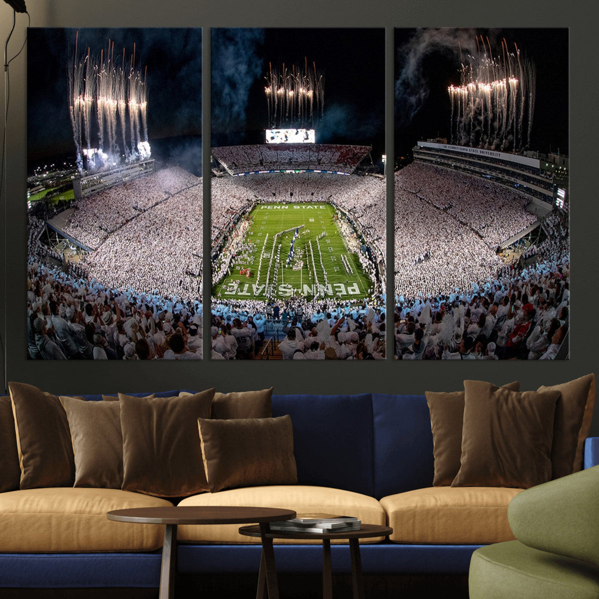 Penn Stadium Football Wall Art Canvas Print, Pennsylvania