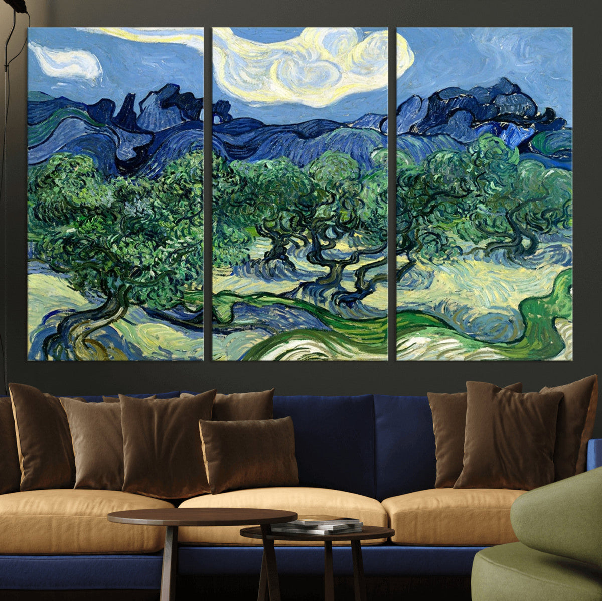 Olive Trees Van Gogh Wall Art Canvas Print