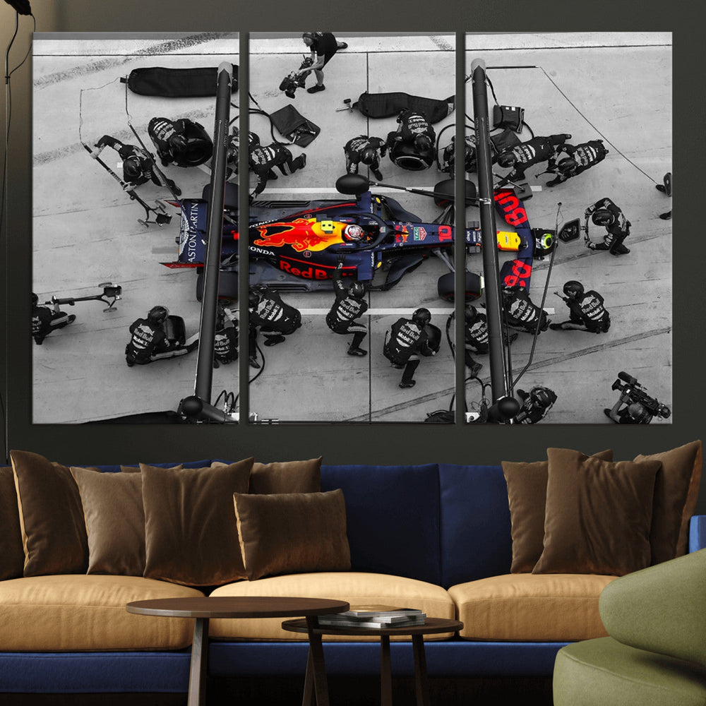 RedBull Formula 1 Canvas Wall Art Print