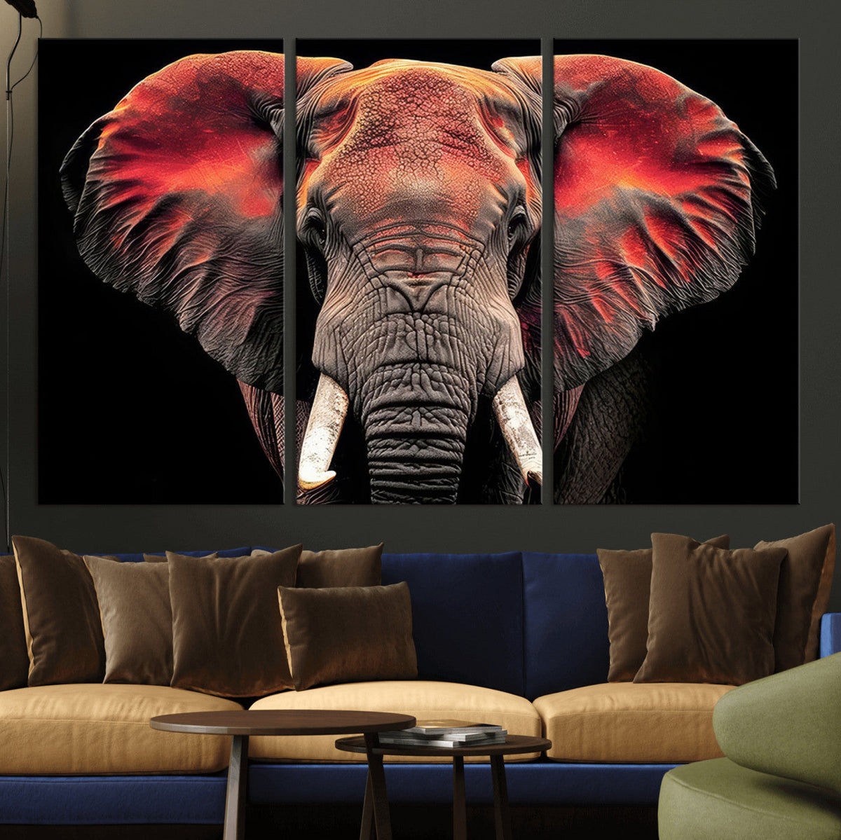 Elephant Wall Art Canvas Print