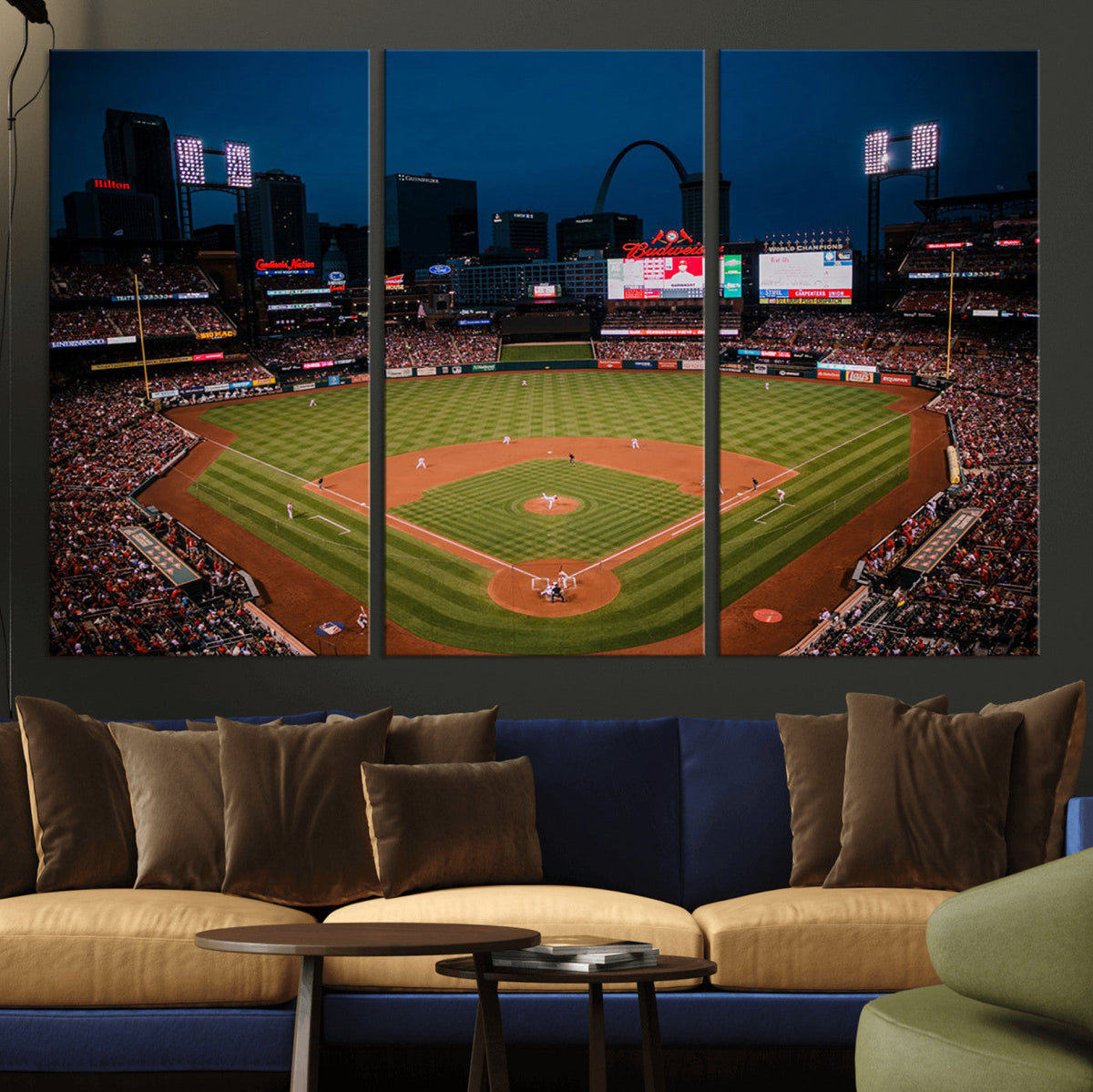 St. Louis Cardinals Baseball Team Print - Busch Stadium Wall