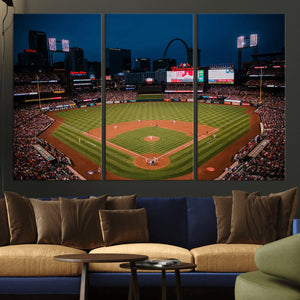 St. Louis Cardinals Baseball Team Print - Busch Stadium Wall
