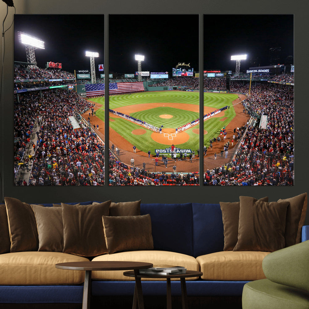 Fenway Park Wall Art Canvas Print | Large Baseball Stadium
