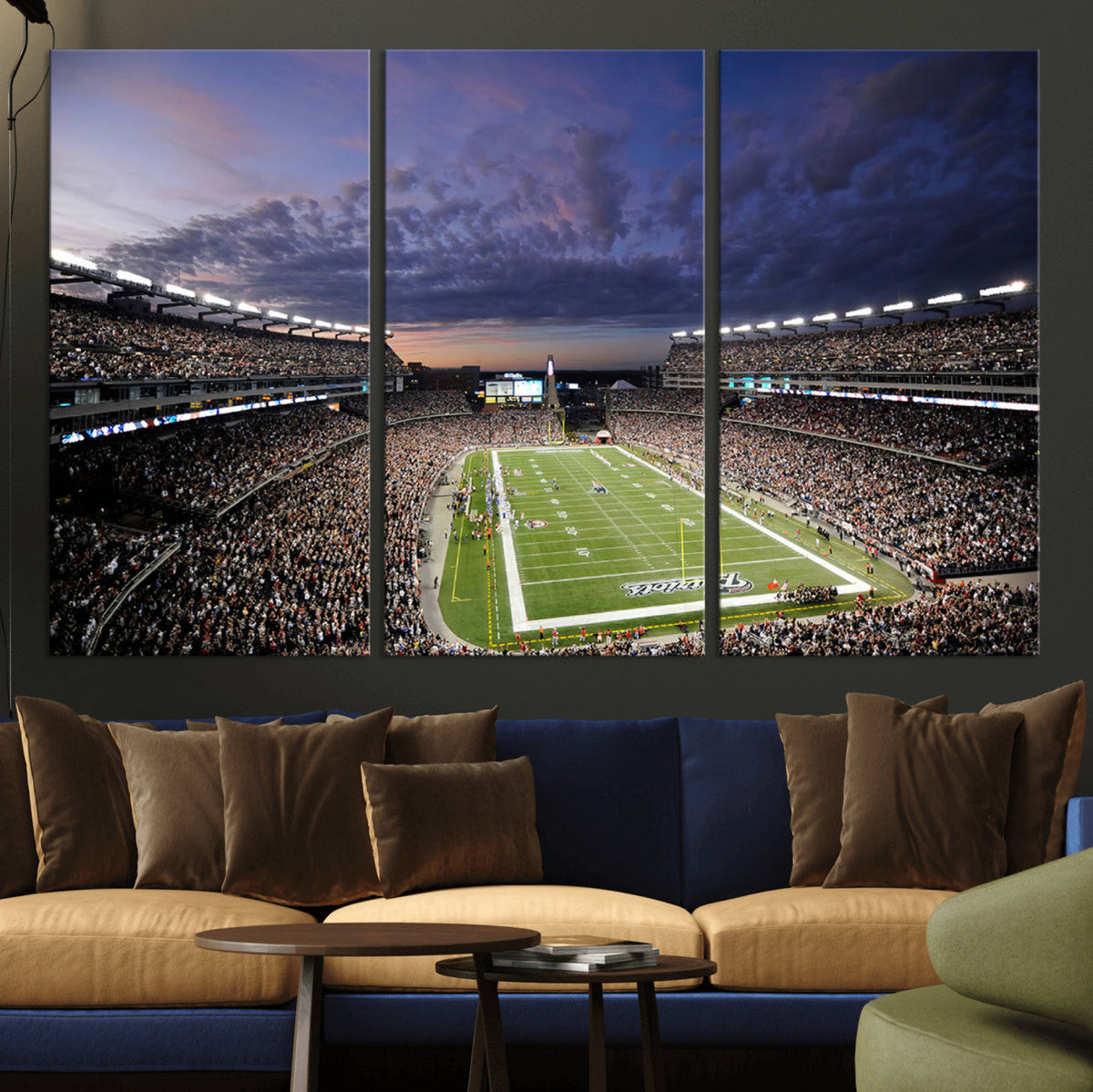 New England Patriots Football Team Print - Foxborough
