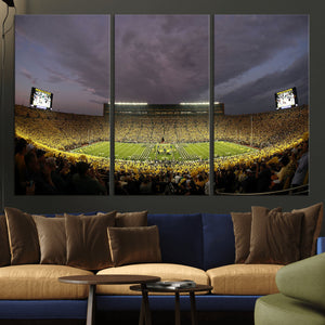Michigan Wolverines Print - Michigan Stadium Wall Art Canvas