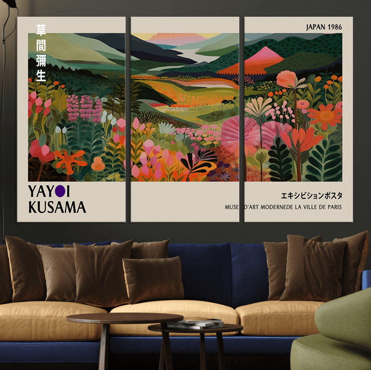 Yayoi Kusama Japan 1986 Wall Art Canvas Print – Vibrant
