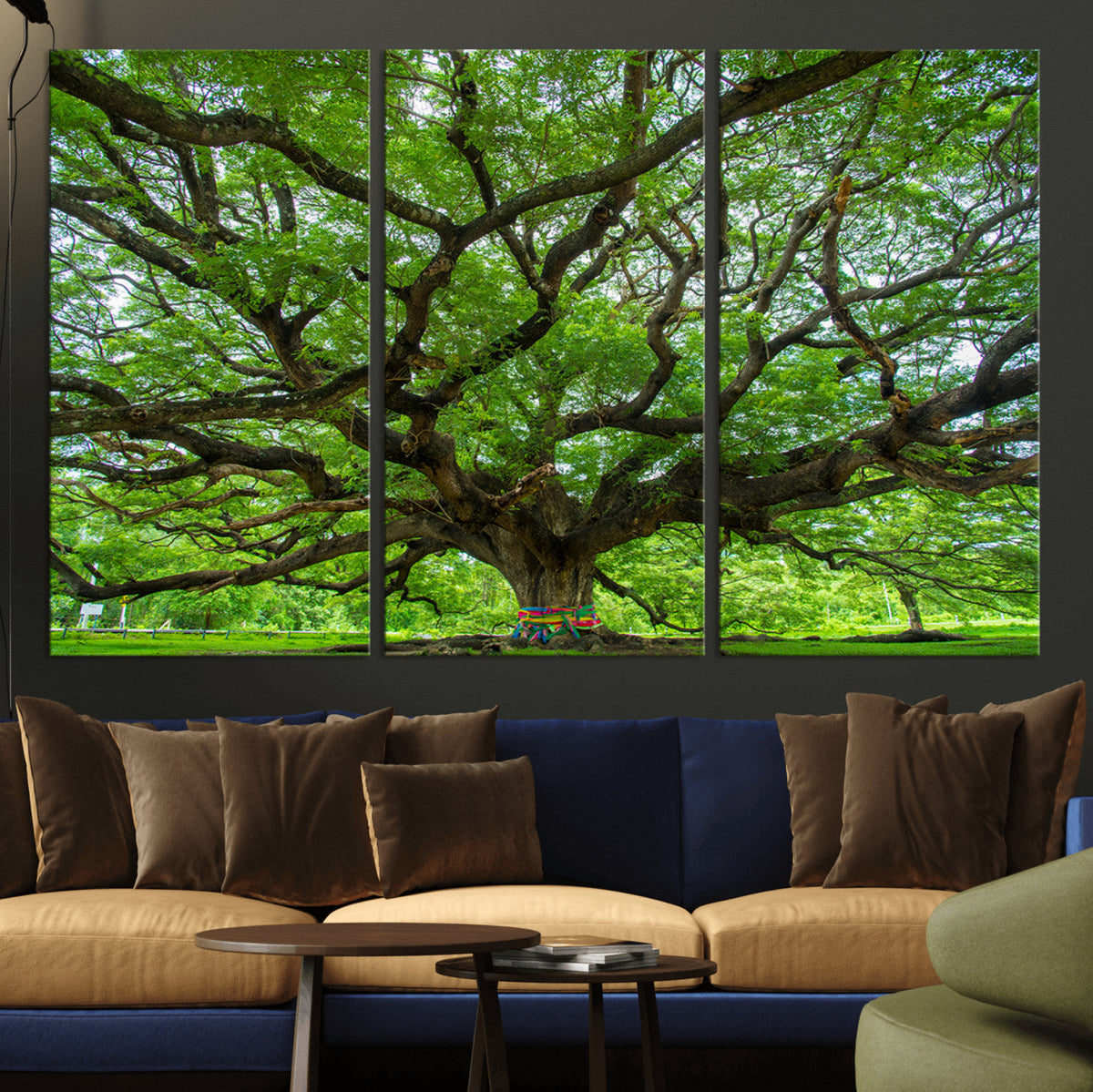 Angel Oak Tree Wall Art Canvas Print – Framed Majestic