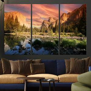 Yosemite Valley Wall Art Canvas Print – El Capitan Sunset