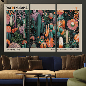 Yayoi Kusama Art Print Canvas – Abstract Mount Fuji Japanese