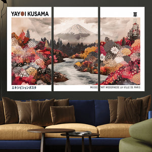 Modern Japanese Wall Art Canvas Print – Framed Abstract