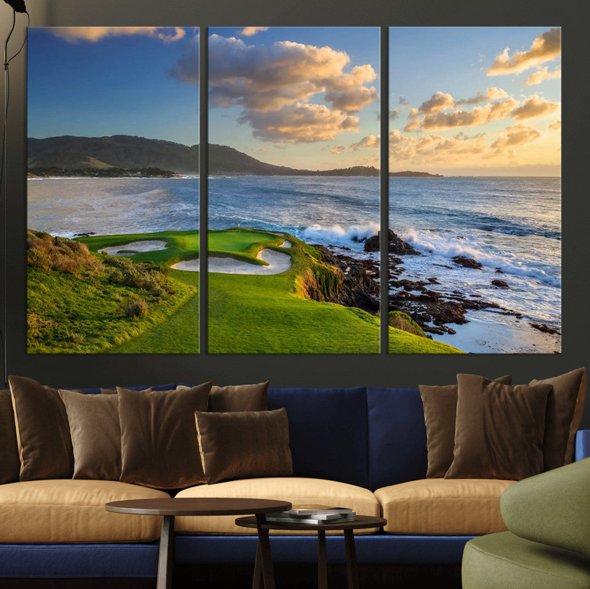 Pebble Beach Golf Links Wall Art Canvas Print – Iconic