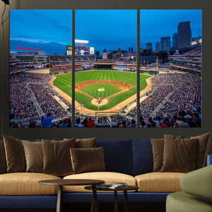Target Field Stadium Wall Art Canvas Print – Minnesota Twins