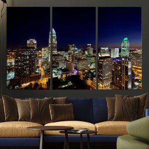Atlanta Skyline Wall Art Canvas Print – Modern Cityscape