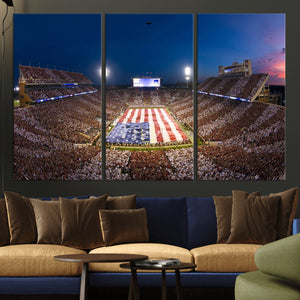 Oklahoma Sooners Memorial Stadium Wall Art Canvas Print,