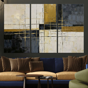 Geometric Abstract Wall Art Canvas Print