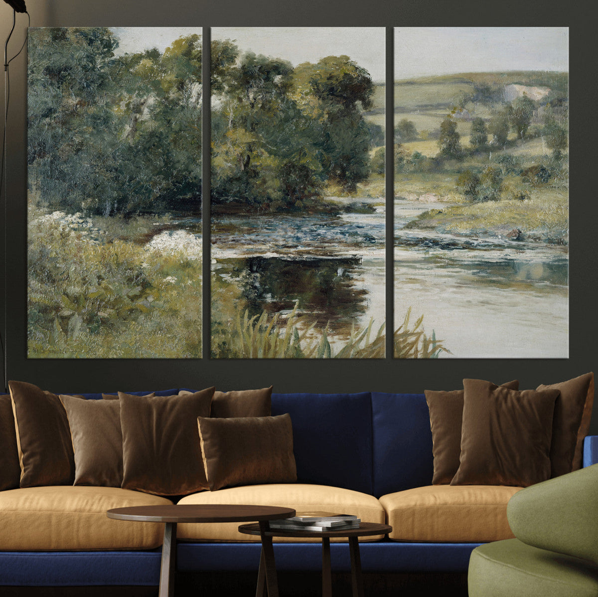 Edward Mitchell Bannister Streamside Wall Art Canvas Print