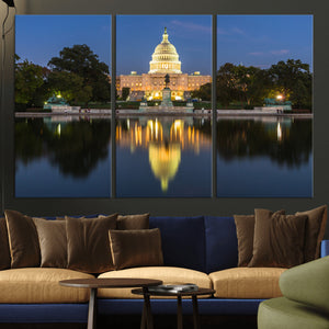 US Capitol Building Wall Art Canvas Print – Washington DC