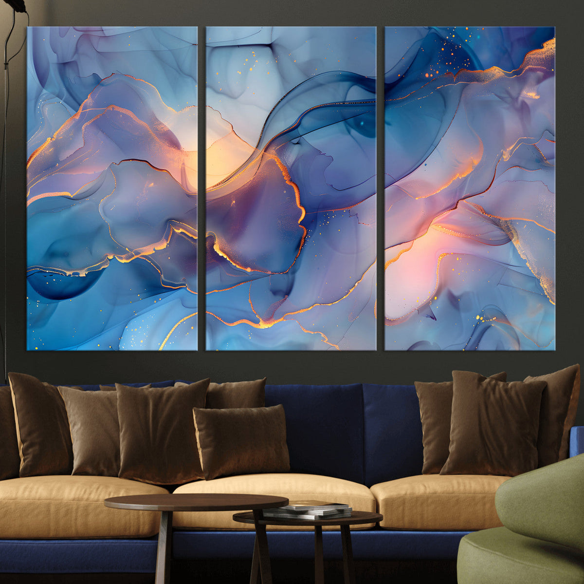 Colorful Abstract Canvas Wall Art Print, Vibrant Popup Color Art Print