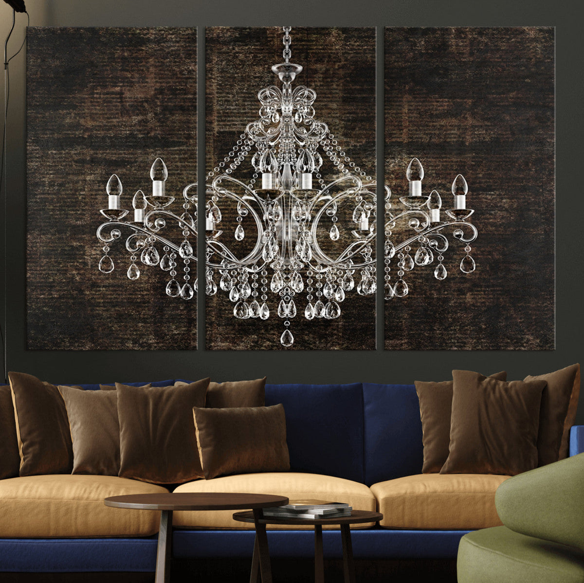 Rustic Chandelier Canvas Print
