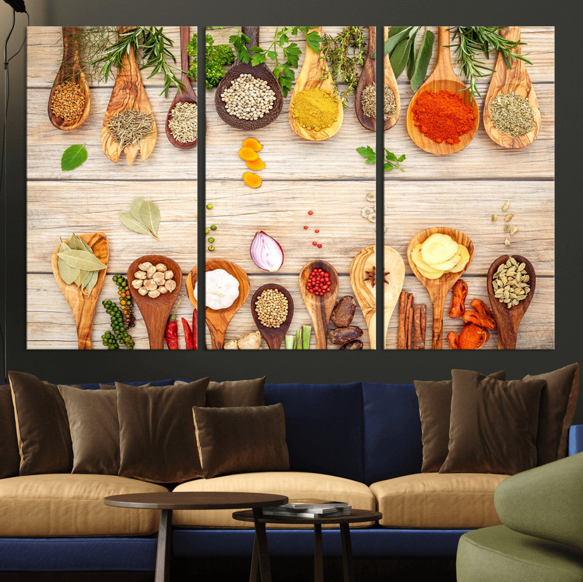 Kitchen Spice on the Table Wall Art, Kitchen Spice Wall Art