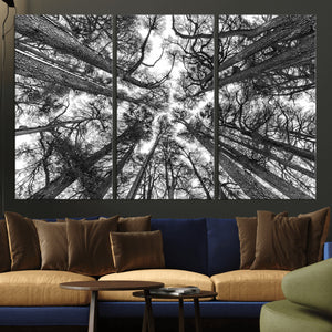 Trees Contemporary Art Canvas Print
