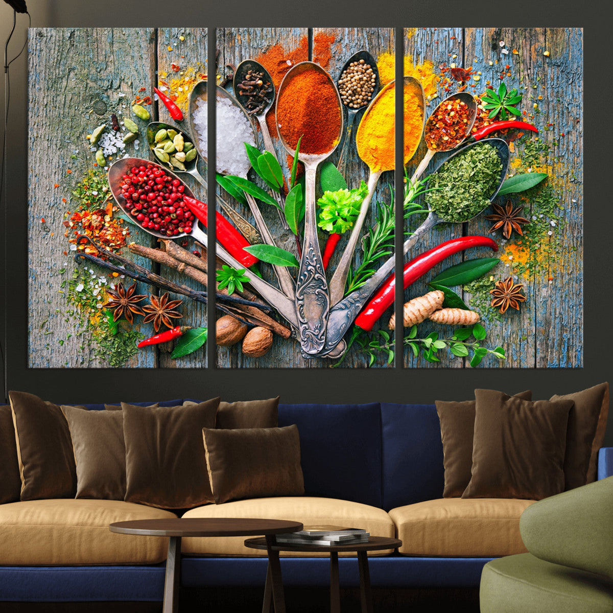 Spoonful of Spices Cooking Wall Art Canvas Print - Vibrant