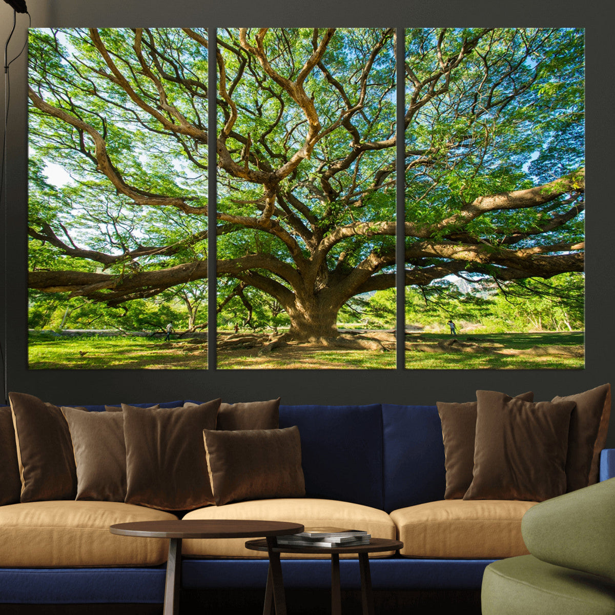 Majestic Oak Tree Wall Art – Serene Nature Canvas Print with