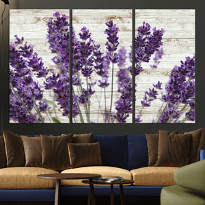 Lavender Herb Wall Art Canvas Print