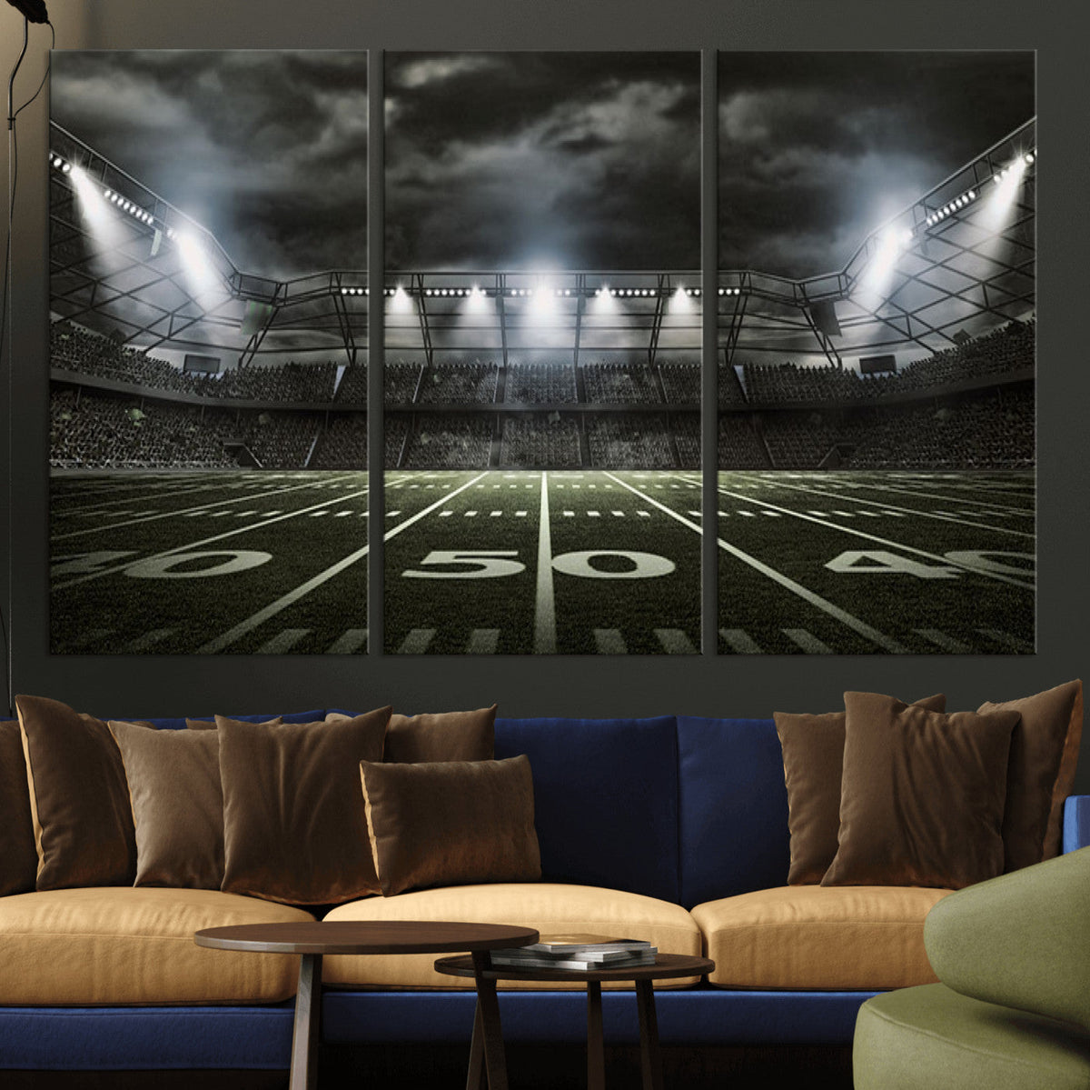 American Football Stadium Wall Art Canvas Print, Stadium